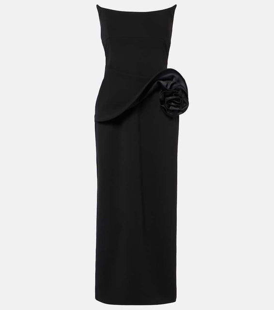 Magda Butrym Floral-appliqu√É¬© bustier dress