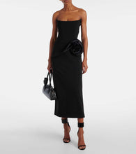Magda Butrym Floral-appliqu√É¬© bustier dress