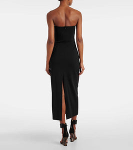 Magda Butrym Floral-appliqu√É¬© bustier dress