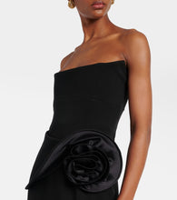 Magda Butrym Floral-appliqu√É¬© bustier dress