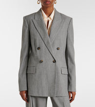 Vince Double-breasted wool-blend twill blazer