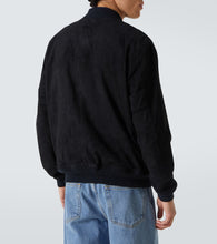 Polo Ralph Lauren Logo suede bomber jacket