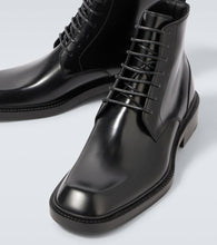 Saint Laurent Ian leather lace-up boots