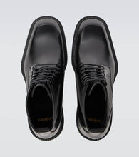 Saint Laurent Ian leather lace-up boots
