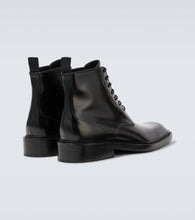 Saint Laurent Ian leather lace-up boots
