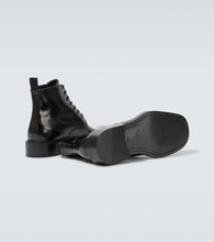 Saint Laurent Ian leather lace-up boots