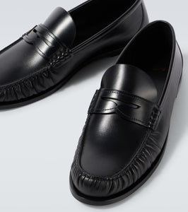 Saint Laurent Laurent leather penny loafers