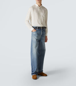 Saint Laurent Le Loafer suede penny loafers