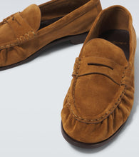 Saint Laurent Le Loafer suede penny loafers