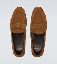 Saint Laurent Le Loafer suede penny loafers