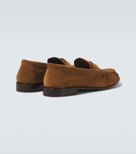 Saint Laurent Le Loafer suede penny loafers