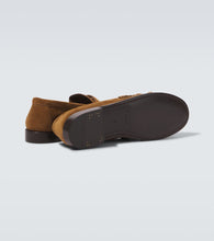 Saint Laurent Le Loafer suede penny loafers