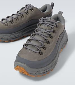 Hoka One One Tor Summit leather-trimmed sneakers