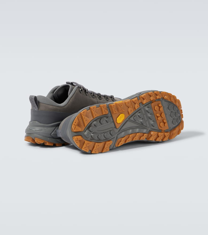Hoka One One Tor Summit leather-trimmed sneakers