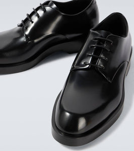 Jil Sander Polished leather Derby shoes