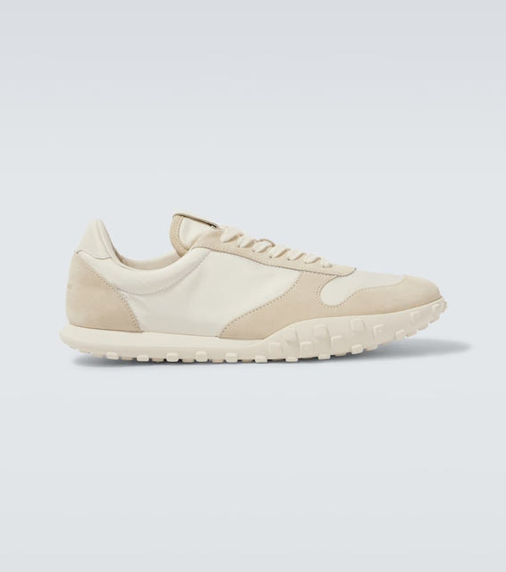 Jil Sander Moon suede-trimmed sneakers