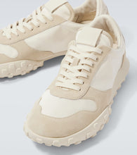 Jil Sander Moon suede-trimmed sneakers