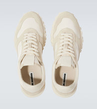 Jil Sander Moon suede-trimmed sneakers