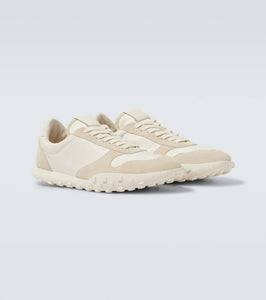 Jil Sander Moon suede-trimmed sneakers
