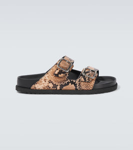 Birkenstock 1774 Arizona snake-effect leather sandals