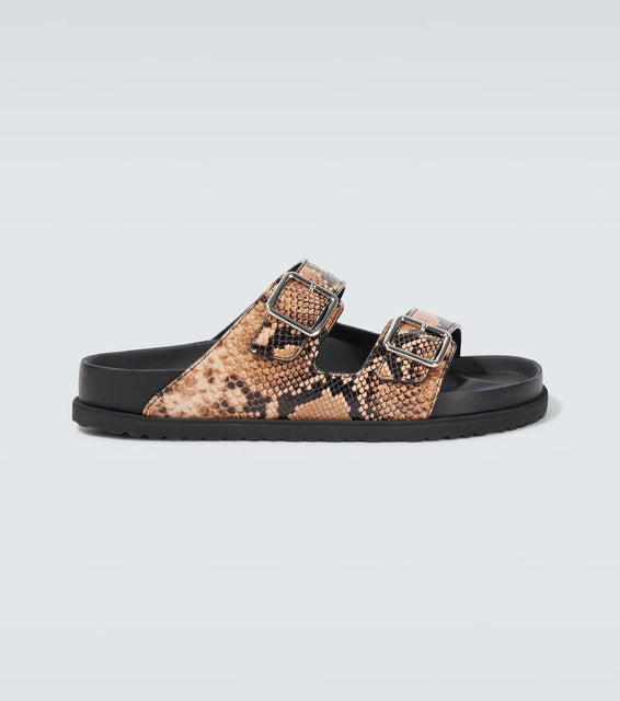 Birkenstock 1774 Arizona snake-effect leather sandals