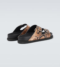 Birkenstock 1774 Arizona snake-effect leather sandals