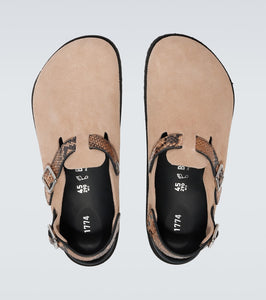 Birkenstock 1774 Tokio Boston suede clogs