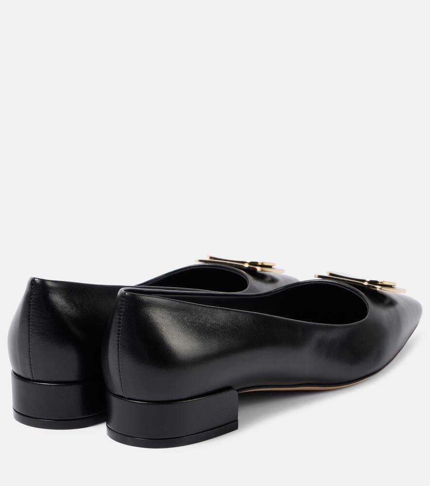 Ferragamo Venera 20 leather ballet flats