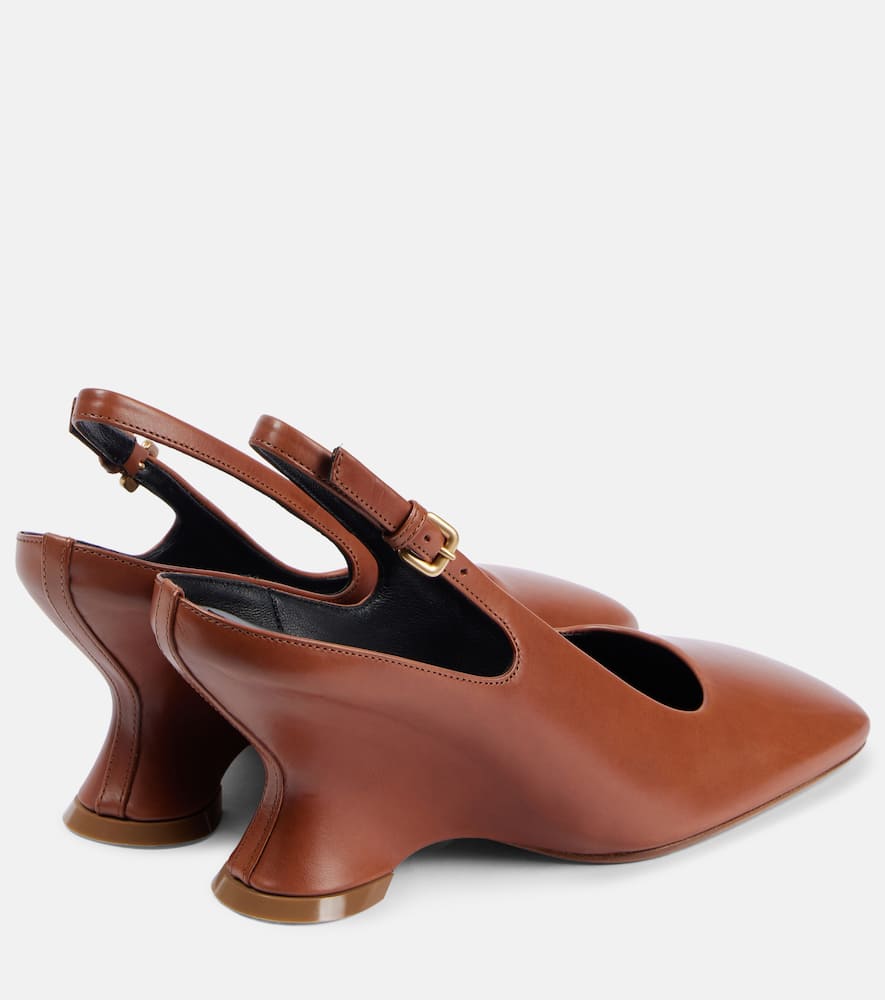 Dries Van Noten Leather slingback pumps
