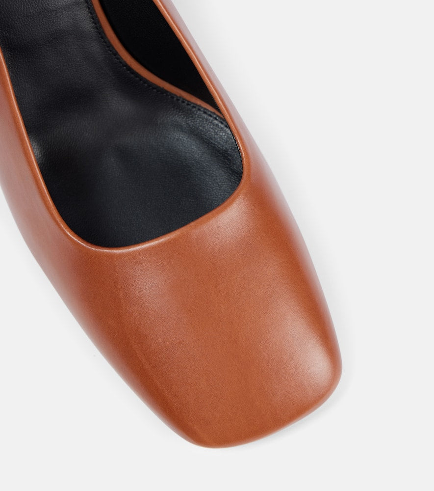 Dries Van Noten Leather slingback pumps
