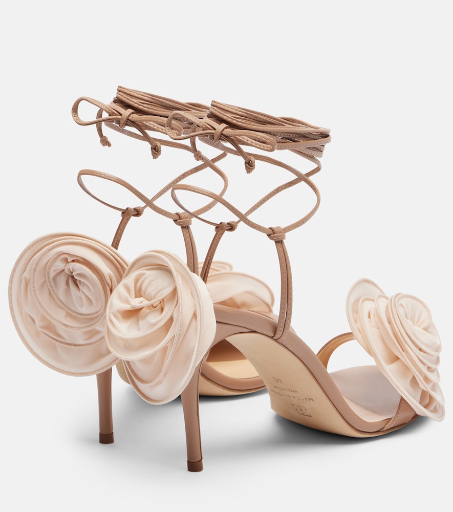 Magda Butrym Floral-applique leather sandals