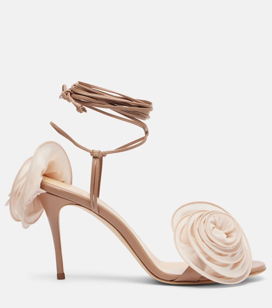 Magda Butrym Floral-applique leather sandals