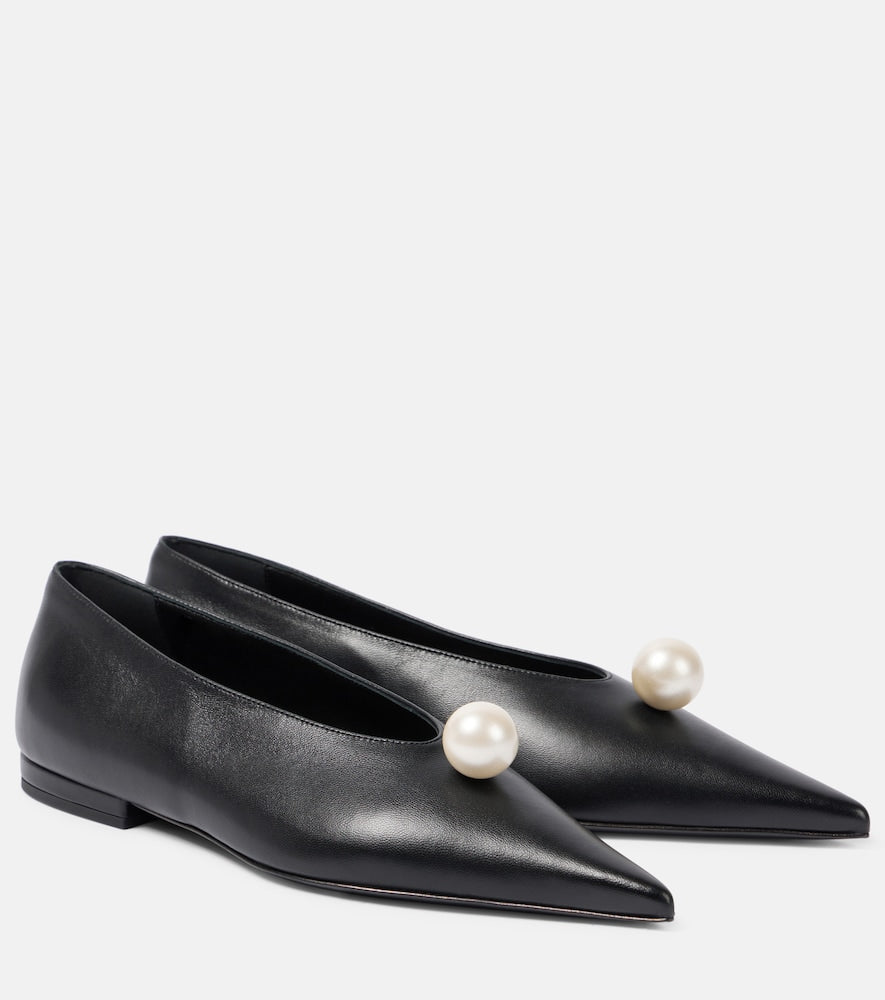 Magda Butrym Embellished leather ballet flats