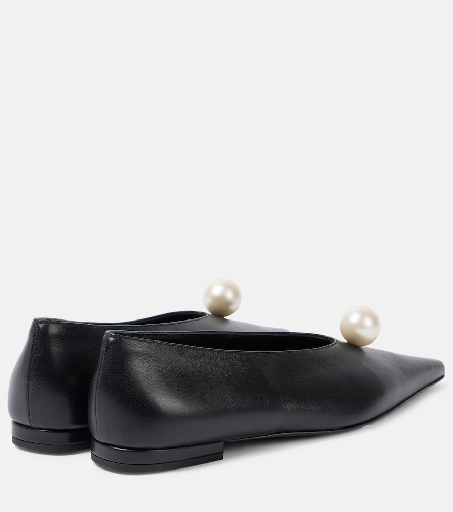 Magda Butrym Embellished leather ballet flats