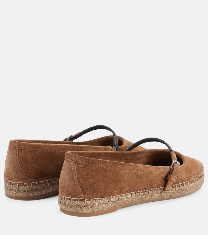 Brunello Cucinelli Monili suede espadrilles