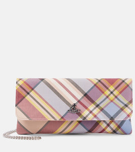 Vivienne Westwood Tartan leather clutch. Shop Vivienne Westwood Clutches for women now.