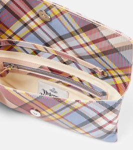 Vivienne Westwood Tartan leather clutch