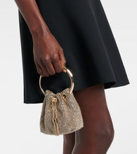 Jimmy Choo Bon Bon Mini crystal-embellished bucket bag