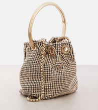 Jimmy Choo Bon Bon Mini crystal-embellished bucket bag