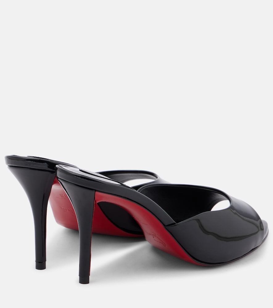 Christian Louboutin Miss Z 80 patent leather mules (Black) - Heeled Sandals