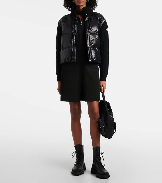 Moncler Cotton-blend mini dress