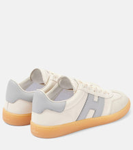 Hogan Cool suede-trimmed leather sneakers