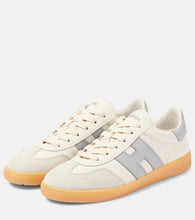 Hogan Cool suede-trimmed leather sneakers
