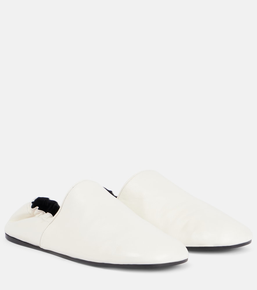 Khaite Banks leather slip-on shoes