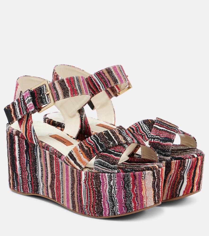 Missoni Julia raschel platform sandals