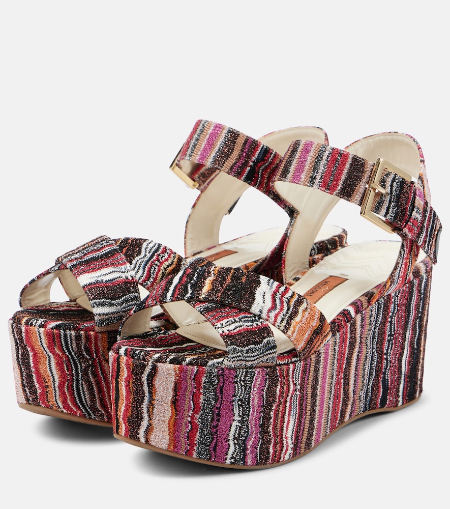 Missoni Julia raschel platform sandals