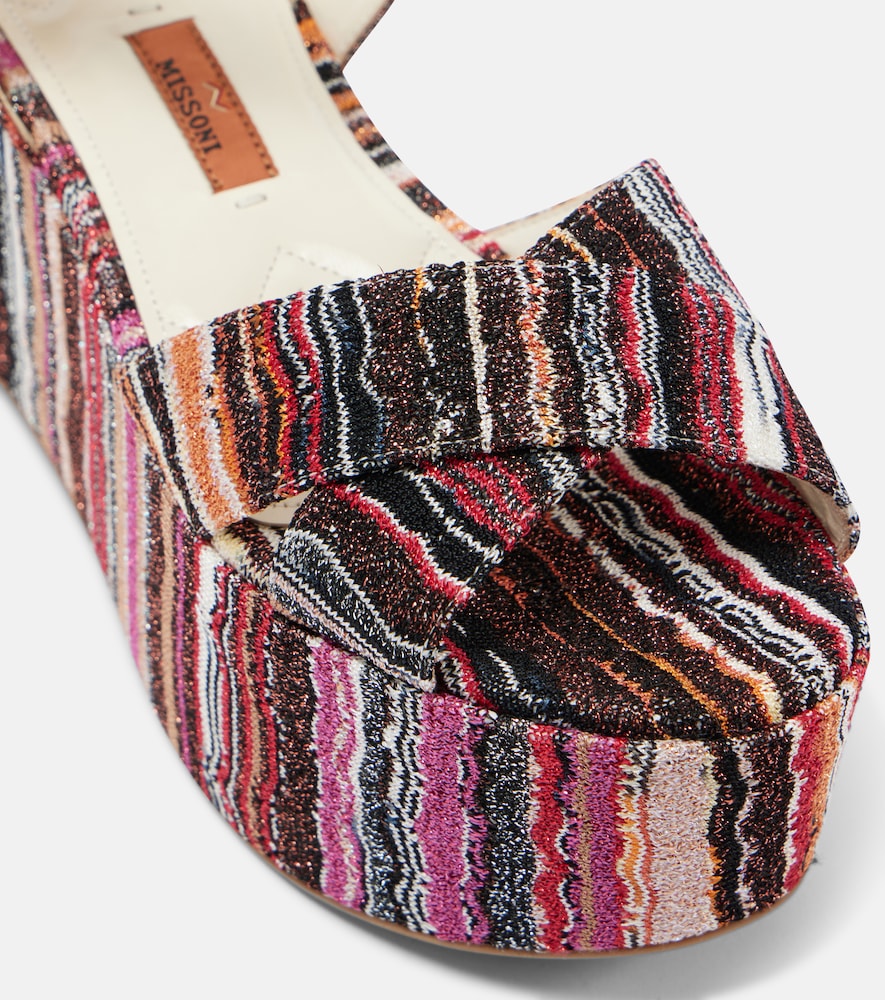 Missoni Julia raschel platform sandals