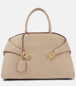 Ferragamo Hug Large leather tote bag. Shop Ferragamo Tote Bags for women now.