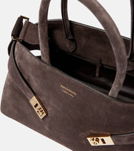 Ferragamo Hug Large suede tote bag