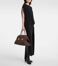 Ferragamo Hug Large suede tote bag